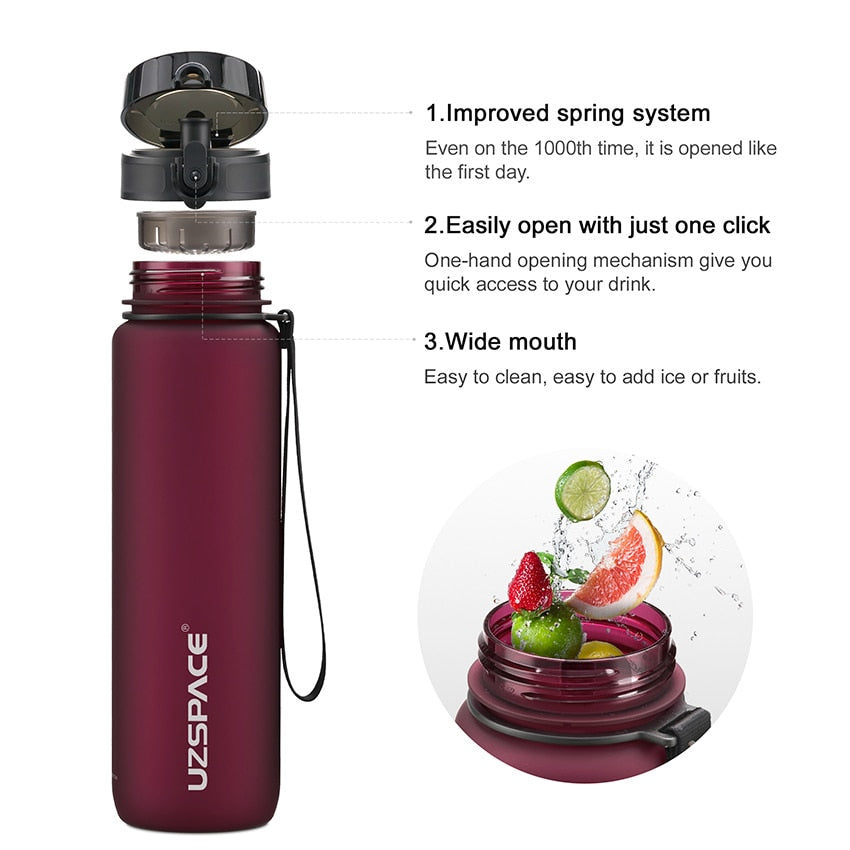 New Sports Water Bottle BPA-Free Portable Leak-Proof