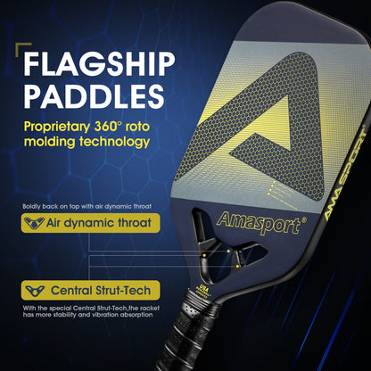 High-quality pickleball paddles designed for optimal performance and control. Choose from a variety of styles, materials, and weights to suit your playing style. Elevate your pickleball game with our top-notch paddle selection. Shop now at Platinum Pickleball!