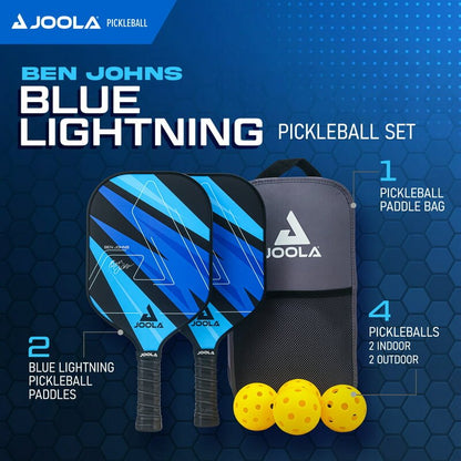 JOOLA Ben Johns beginner kit with balls and a bag.