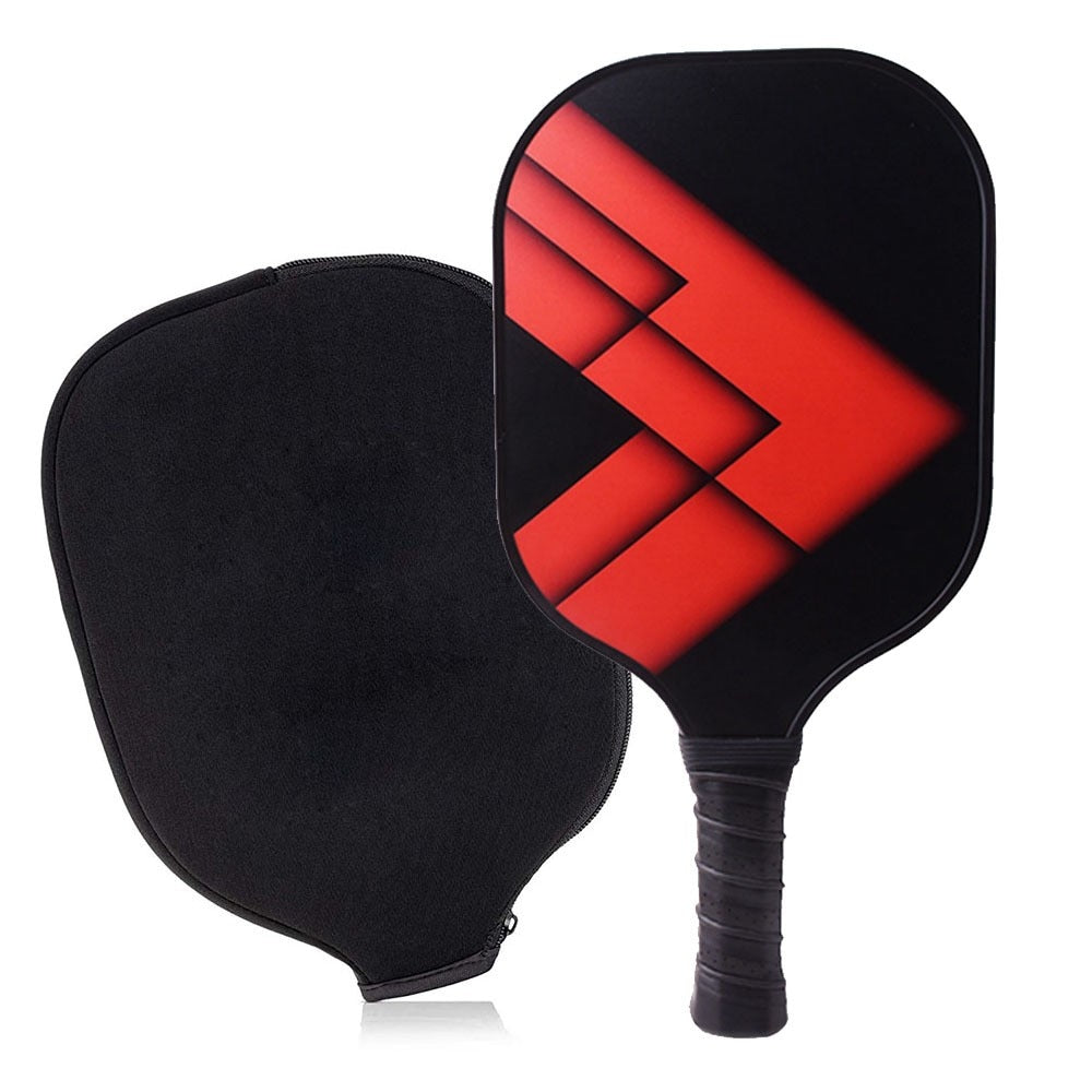 Pickleball paddle with cover.