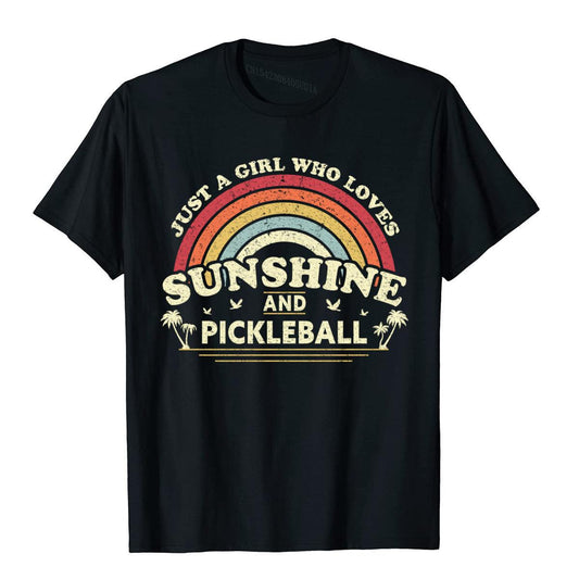 Girl who loves pickleball shirt